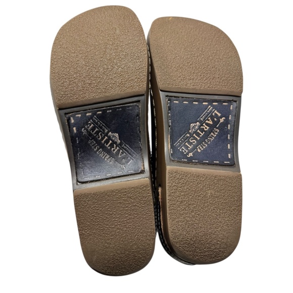 L'artiste Burbank Navy Slip On Clog Shoes - Picture 9 of 12